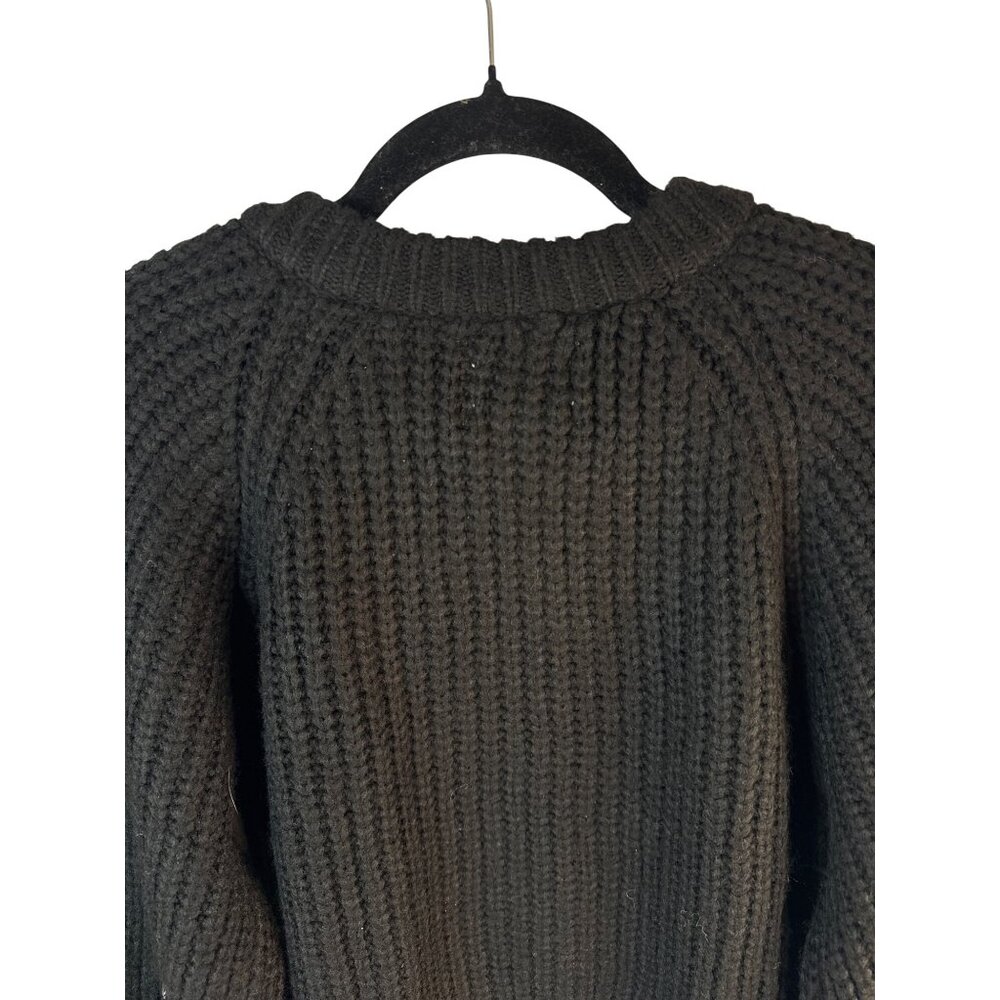 ZARA Kids Black Knit Cardigan Rhinestone Embellished Sleeves 13-14 Years NWT - Picture 14 of 16